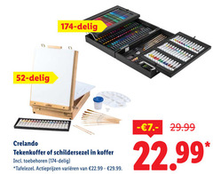  delig crelando tekenkoffer schildersezel koffer toebehoren tafelezel varieeren 