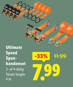  4 ultimate speed span bandenset delig lengte 
