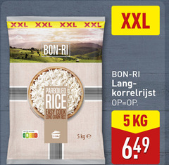  5 xxl bon parboiled rice easy cook grain langzaam nutri score 