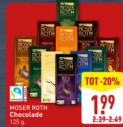  20 moser roth chocola puur mos zeezout cocoa choc geroosterde hazelnoot chili chocolatier melk karamel chocolade disposer andel r vanille cacao fairtrade 