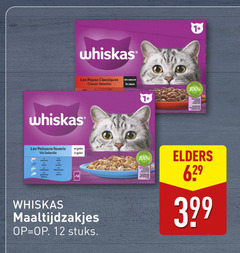  12 100 whiskas les repas classiques classic sauce saus 1 vis maaltijdzakjes stuks elders 