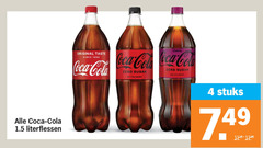  coca-cola cola 4 1886 coca literflessen original taste since cherry zero sugar calories stuks 