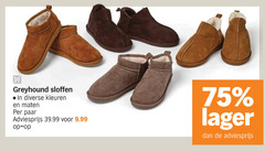  damessloffen herensloffen greyhound sloffen kleuren maten paar 