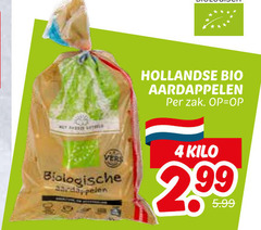  aardappelen 4 vers biologische hollandse bio zak kilo 2 99 5.99 