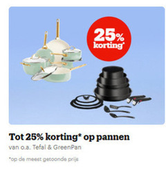  25 pannen o.a. tefal greenpan 