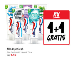  1 2 fresh aquafresh 75ml bediening freshmint tubes ml white shine 