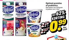  1 5 46 100 200 450 optimel probiotica drinkyoghurt proteine optimer framboos granaatappel vitamine b suiker ml acidophilus la bifidobacterium aardbei banaan pak pot bacterien go yoghurt perzik passievrucht mango bekers pakken liter 20 99 stuk 