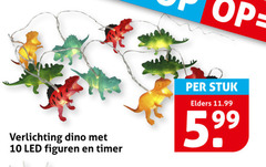  10 verlichting dino led figuren timer stuk elders 