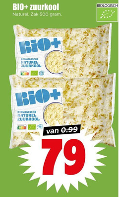  30 500 bio zuurkool naturel zak biologische biologisch 