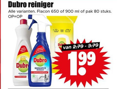  80 650 dubro reiniger flacon ml pak stuks afwasmiddel badkamer glans 