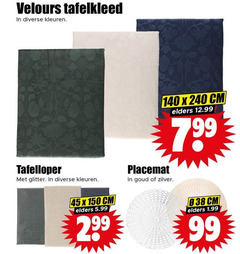  45 99 140 150 240 velours tafelkleed kleuren cm elders tafelloper glitter 5.99 placemat goud zilver 