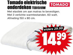  3 60 80 150 tomado elektrische onderdeken elastiek matras bevestigen verlichte warmtestanden watt cm elders 