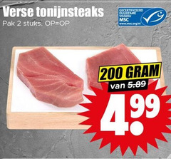  2 200 verse tonijnsteaks pak stuks duurzaam visserij www.msc.org nl 