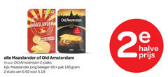  2 old amsterdam maaslander jong belegen plakset b 50 pak stuks halve 