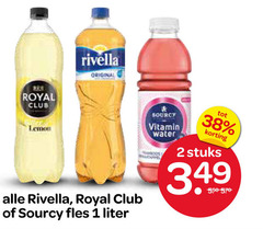  1 2 rivella original royal club lemon sourcy fles liter vitamin water stuks 