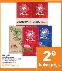  perla koffie 2 5 500 deel biologisch aroma snelfiltermaling soepel huisblends rood pakken varieeren hip halve 