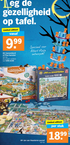  legpuzzel 3 45 65 leg tafel limited edition ganzenbord pisa hamster varieeren albert ontworpen oud hollands vers jan haasteren comic puzzle 1000 poster zaanse schans included puzzel stuk 