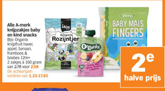  2 10 12 100 mais fingers to making merk knijpzakjes baby kind snacks organix knijpfruit haver appel banaan framboos bosbes zakjes varieeren kleine biologische rozijntjes bio oatmeal apple banana raspberry blueberry halve 