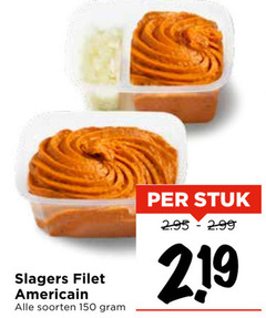  150 219 slagers filet americain soorten stuk 