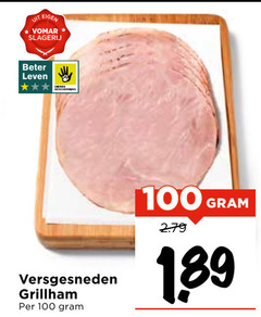  100 slagerij beter leven versgesneden grillham 