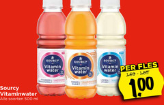  500 sourcy vitaminwater soorten ml vitamin water framboos mango guave limoen lychee fles 