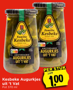  familie kesbeke fine amsterdamse zoet augurkjes pot ml stuk 