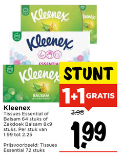  1 64 kleenex balsem tissues essential stuks zakdoek stuk 
