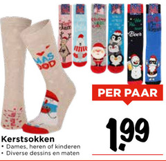  kerstsokken dames heren kinderen dessins maten paar 