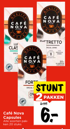  cafe nova koffiecups 2 20 mcafee lu for capsules soorten stuks grind 20x aluminium pakken 