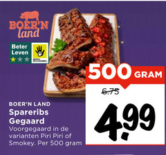  500 land beter leven spareribs gegaard voorgegaard piri smokey 