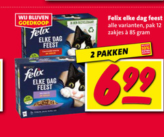  felix kattenvoer 2 10 12 dag feest recyclebaar pak zakjes pakken 