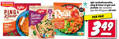  10 iglo ping klaar cordon bleu roerbak sensatie tagliatelle zalm real protein red thai chicken curry diepvries roerbaksensatie pak 