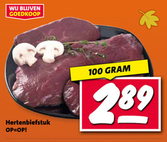  100 hertenbiefstuk 