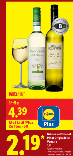  2 8 hamersma pinot grigio veltliner droog nix18 1e 2e fles italia venezie flessen varieeren 