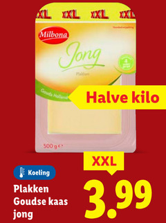  500 xl xxl milbona jong gouda holland ge koeling goudse kaas halve kilo 3.99 