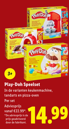  play 3 speelset keukenmachine tandarts pizza oven geadviseerd 