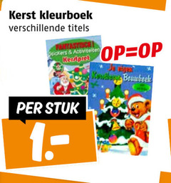  1 kerst kleurboek titels stickers activiteiten stuk bouwboek 