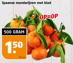  150 500 spaanse mandarijnen blad kilo 