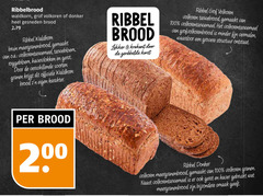  100 200 ribbelbrood waldkorn grof volkoren donker gesneden brood ribbel bruin meergranenbrood gemaakt tarwebloem roggebloem gerst soorten granen karakter krokant geribbelde korst tarwebrood minder fijn vermalen grovere structuur ontstaat haver 