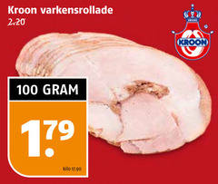  100 kroon varkensrollade 17 kilo 
