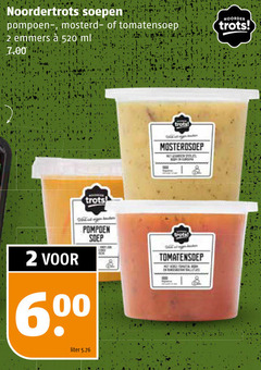  2 noordertrots soepen pompoen mosterd tomatensoep emmers ml noorder trots soep 6 liter to 