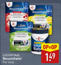  19 lucovitaal neusinhaler zoete kersen vrijer ademen verzachtend luchtwegen cerises pour respirer apaisant les frisse pepermunt menthe stuk citroen citron menthol eucalyptus baume l 