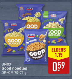  unox kip good noodles kerrie arles teriyaki vernieuwd groente klaar elders 