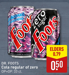 0 33 200 koud eren   zero sugar frisdrank met planten- en vruchtenext dr . foots cola regular of op   cl   330ml elders 0.79 050 