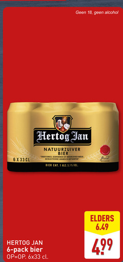  hertog jan blikjes bier 1 6 18 33 alcohol natuurzuiver traditioneel water granen hopsoorten 5 gerard meesterbrouwer pack elders 