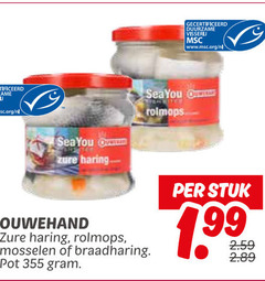  gecertificeerd duurzame visserij www.msc.org nl sea you rolmops zure haring ouwehand mosselen braadharing pot stuk 