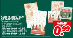  12 20 120 180 kerstservetten tafelkleed servetten pak stuks elders cm 5.99 99 