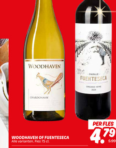  witte wijn rode carnet organic wine chardonnay fles 5.99 