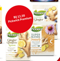  pickwick thee 15 100 12 50 premium herbal ginger goodness lemon infusion super blends echinacea verbena vitamin naturally caffeine free natural supports system citroen with 