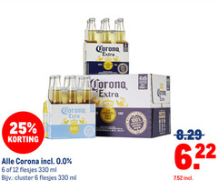  corona speciaalbieren 6 12 25 33 100 330 water natural la since cerveza lc 0.0 ml cluster cerveceria brewed under from with bottles bouteilles flessen ingredients origin maize 